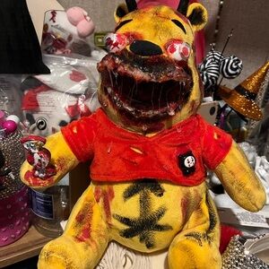 Unique Horror Teddy Bear with Red Shirt